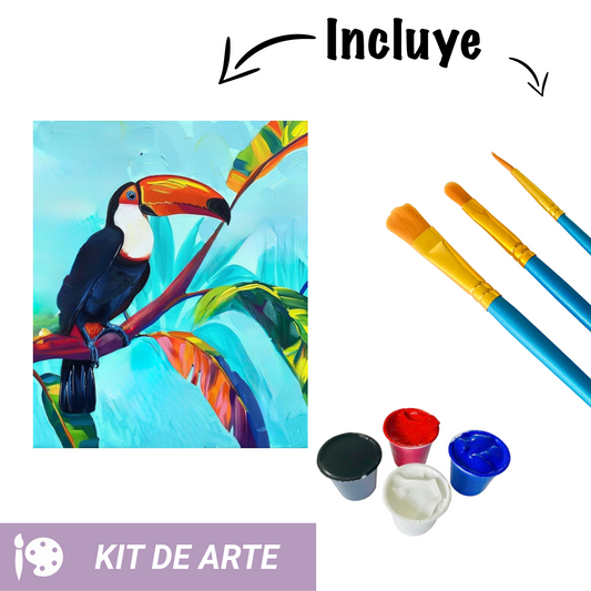 Kit de arte: Tucán Ázul