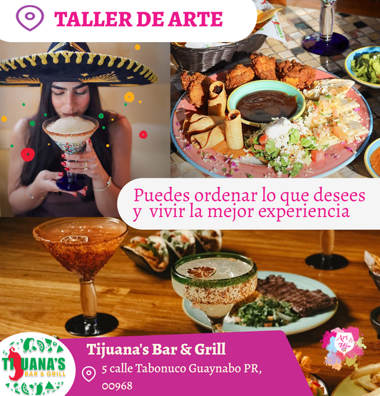 🎨¡Pinta tu espejo! ✨Tijuana's Bar & Grill ✨ Las mejores margaritas 🍹 - 7pm- Sábado, 22 de Agosto 2026