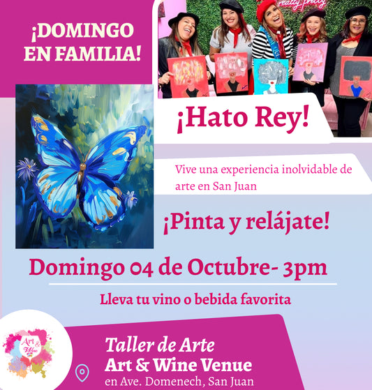 🎨¡Día en Familia!, Domingo, 04 de Octubre 2026 a las 3pm - Art & Wine Venue, San Juan. ✨