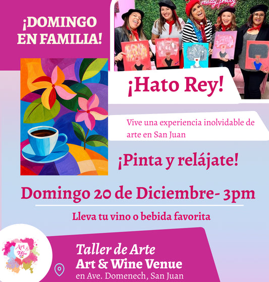 🎨¡Día en Familia!, Domingo, 20 de Diciembre 2026 a las 3pm - Art & Wine Venue, San Juan. ✨