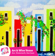 🎨¡Taller de arte en Art & Wine Venue 7pm - Jueves, 29 de Enero 2026 en San Juan. ¡Lleva tu vino favorito!