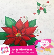🎨¡Taller de arte en Art & Wine Venue 7pm - Jueves, 04 de diciembre en San Juan. ¡Lleva tu vino favorito!