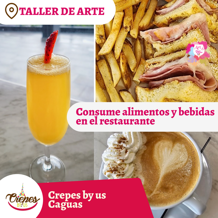 🎨¡Taller en Caguas! ✨Crepes by us ✨ Promo en mimosas 🍹  - 7pm- Sábado, 24 de Enero 2026