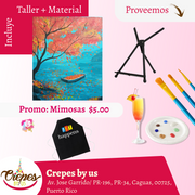 🎨¡Taller en Caguas! ✨Crepes by us ✨ Promo en mimosas 🍹  - 7pm- Sábado, 24 de Enero 2026