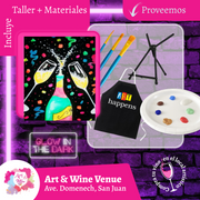 ¡Glow in the Dark! Martes, 18 de marzo en Art & Wine Venue - San Juan - Lleva tu vino favorito