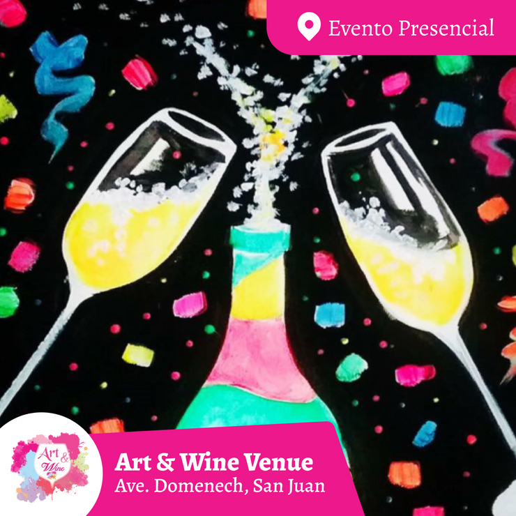 ¡Glow in the Dark! Martes, 18 de marzo en Art & Wine Venue - San Juan - Lleva tu vino favorito