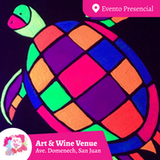 ¡Glow in the Dark! - Viernes, 11 de octubre  en Art & Wine Venue - San Juan.¡Lleva tu vino favorito!