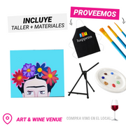 🌸¡Día de la mujer! 🌸Taller de Arte en Art & Wine Venue - Viernes, 08 de Marzo en San Juan. ¡Vino disponible solo en el local, ya sea en copa o botella!