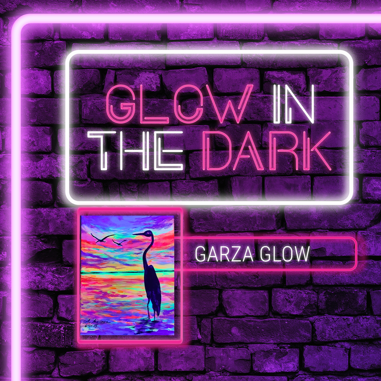 🎨¡Glow in the Dark! Viernes, 28 de Agosto 2026 en Art & Wine Venue - San Juan -¡Lleva tu vino favorito! 7pm