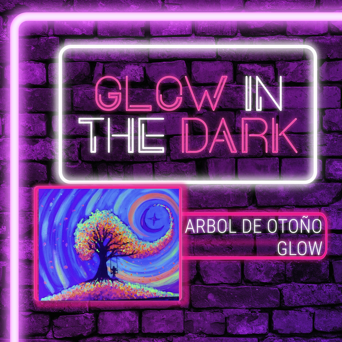 🎨¡Glow in the Dark! Viernes, 16 de Octubre 2026 en Art & Wine Venue - San Juan -¡Lleva tu vino favorito! 7pm