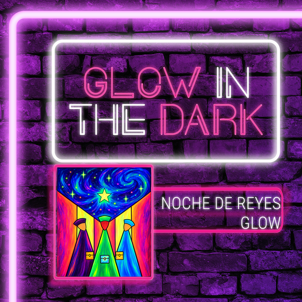 Glow in the Dark! Viernes, 11 de Diciembre 2026 en Art & Wine Venue - San Juan -¡Lleva tu vino favorito! 7pm