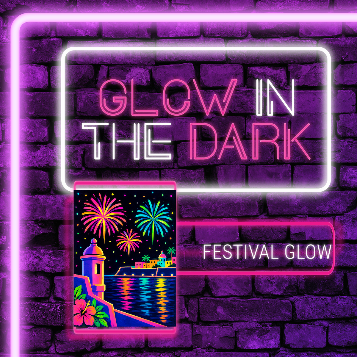 Glow in the Dark! Miércoles, 30 de Diciembre 2026 en Art & Wine Venue - San Juan -¡Lleva tu vino favorito! 7pm