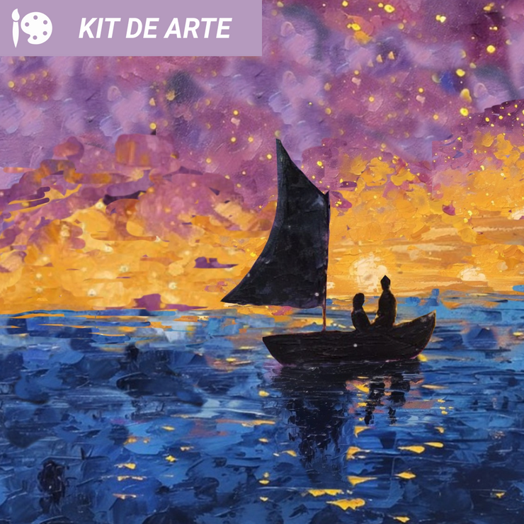 Kit de Arte: Atardecer Púrpura