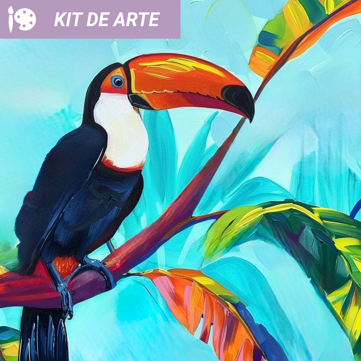 Kit de arte: Tucán Ázul