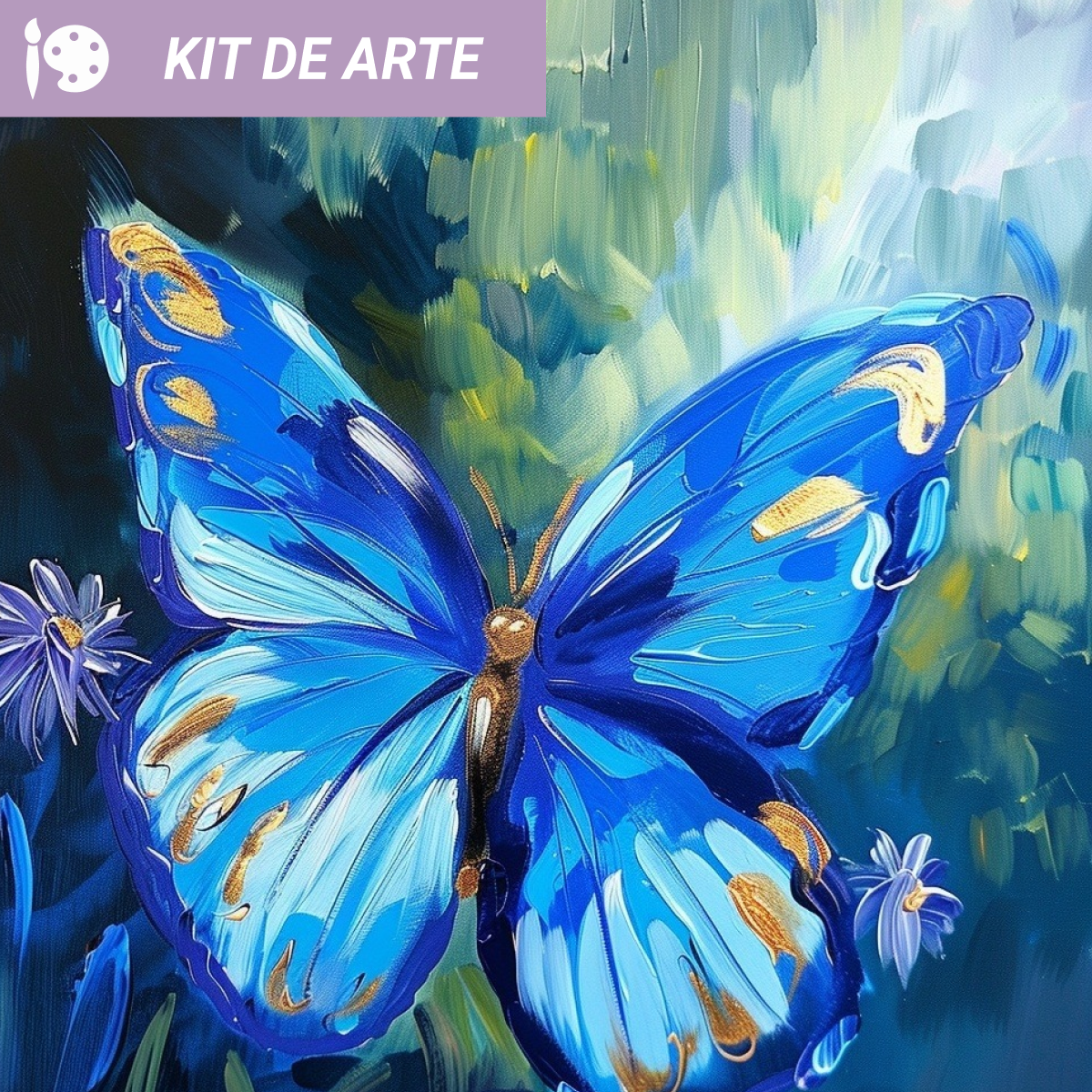 Kit de arte: Mariposa Azul