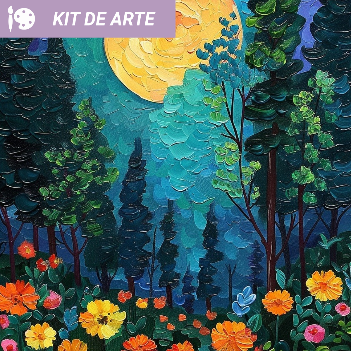 Kit de arte: Bosque nocturno