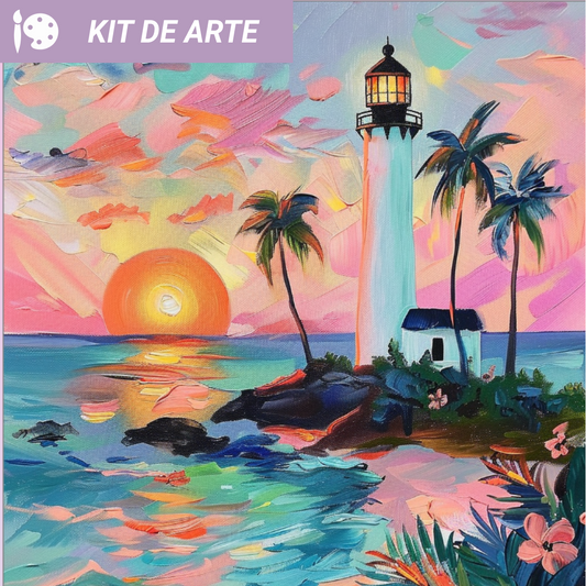 Kit de arte: Faro al amanecer