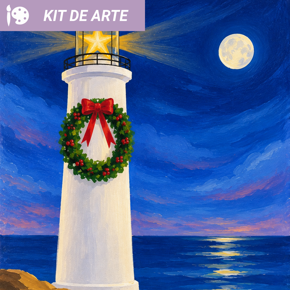 Kit de arte: Faro de navidad