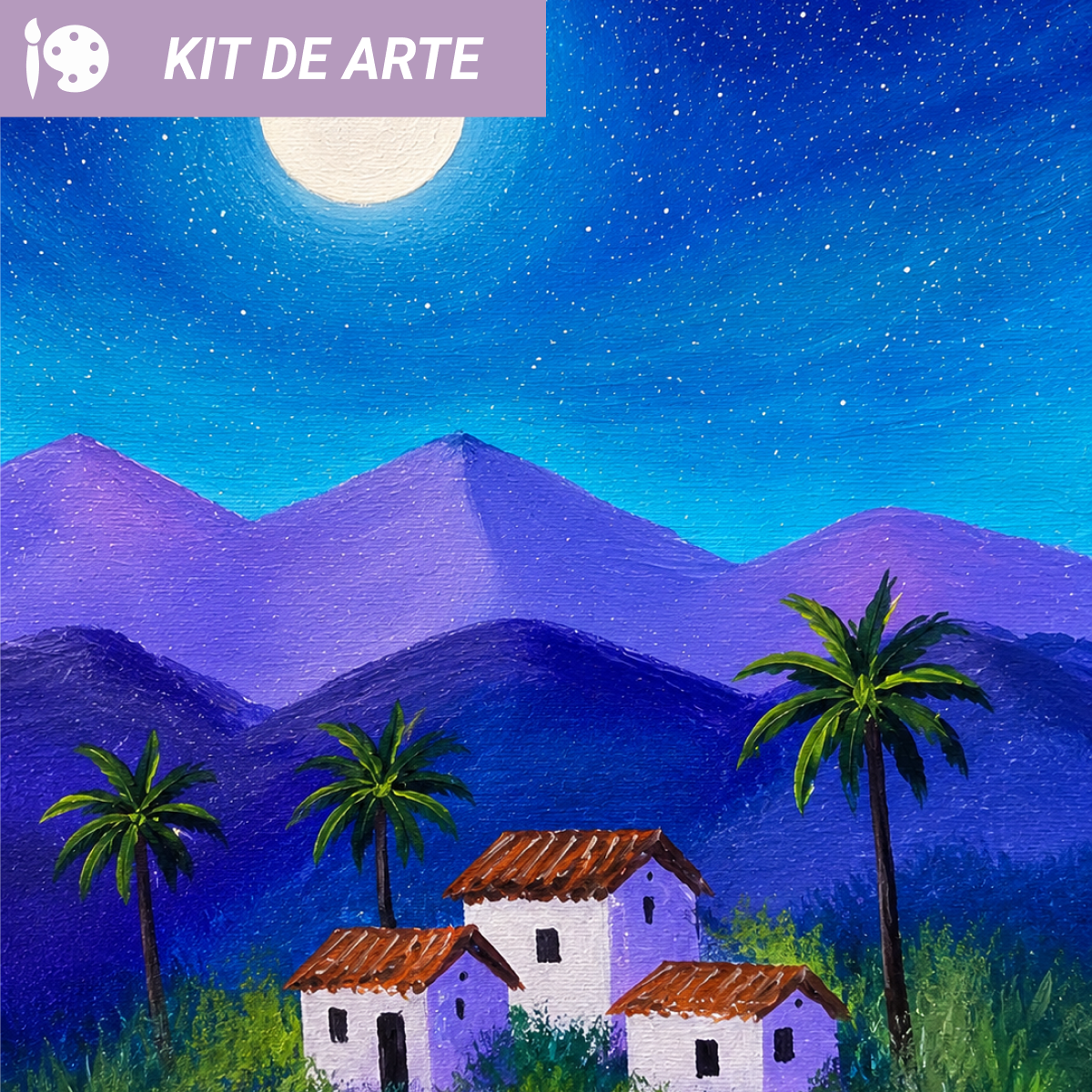 Kit de arte: Noche de Casitas