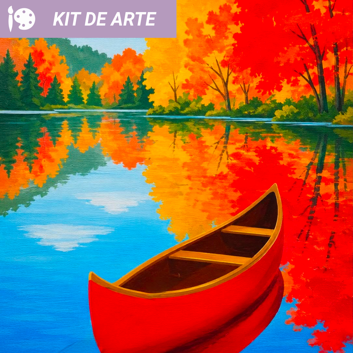 Kit de arte: Bote de Otoño