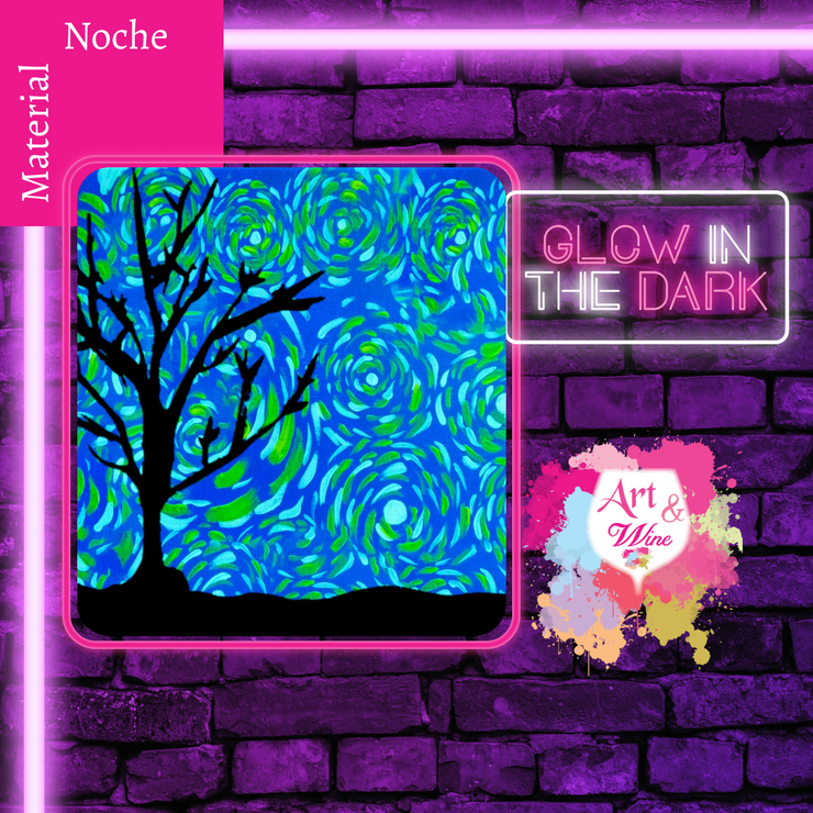 🎨¡Glow in the Dark! Miércoles, 24 de septiembre en Art & Wine Venue - San Juan -¡Lleva tu vino favorito!