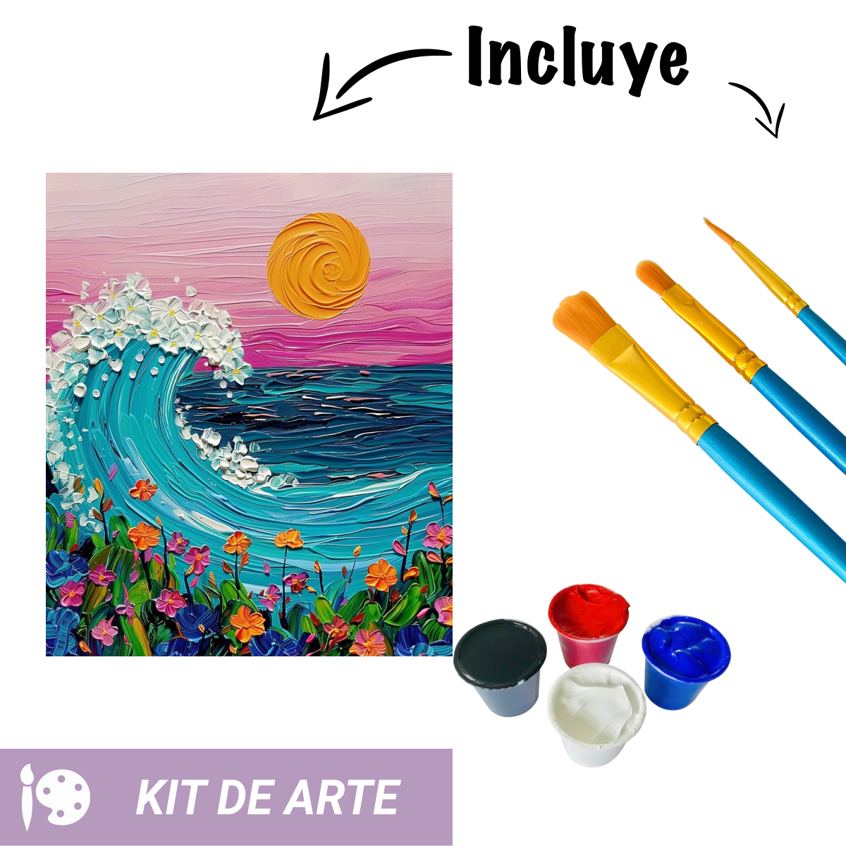 Kit de arte: Ola de mar