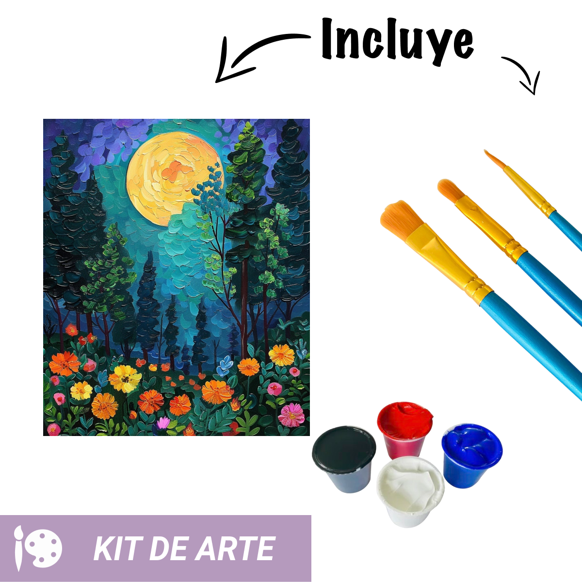 Kit de arte: Bosque nocturno