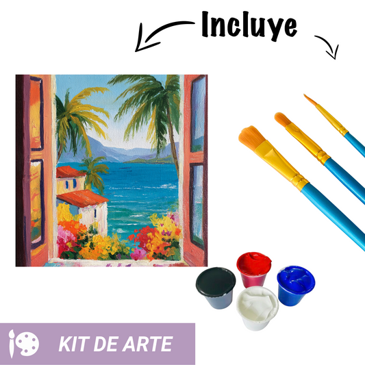 Kit de arte: Ventana al mar
