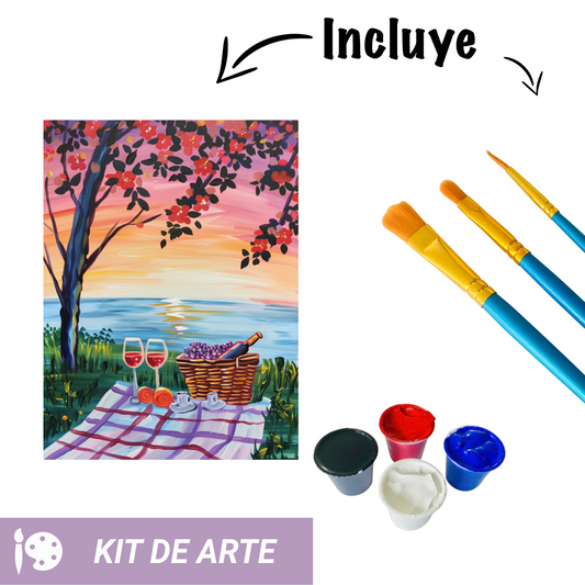 Kit de arte: Picnic al atardecer