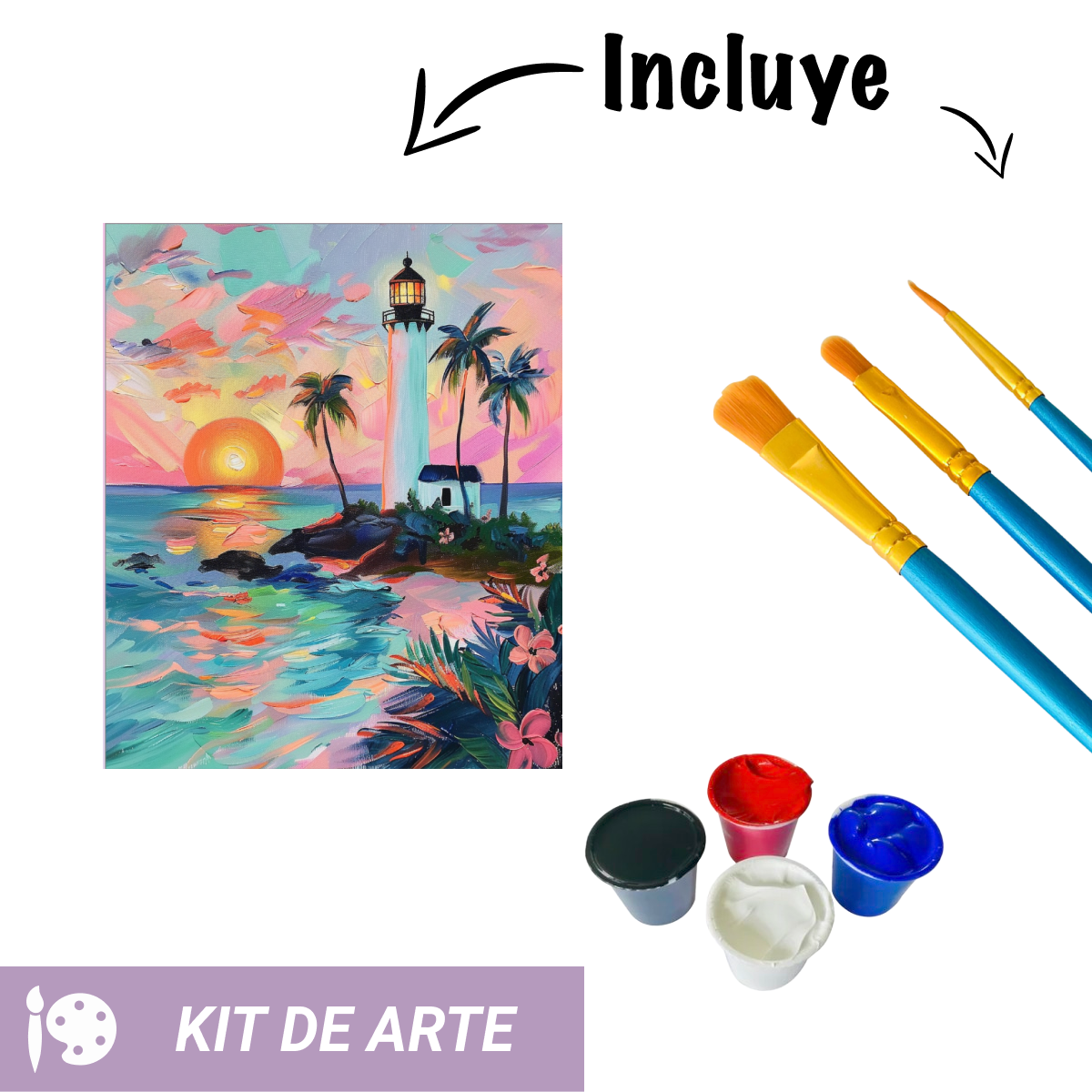 Kit de arte: Faro al amanecer