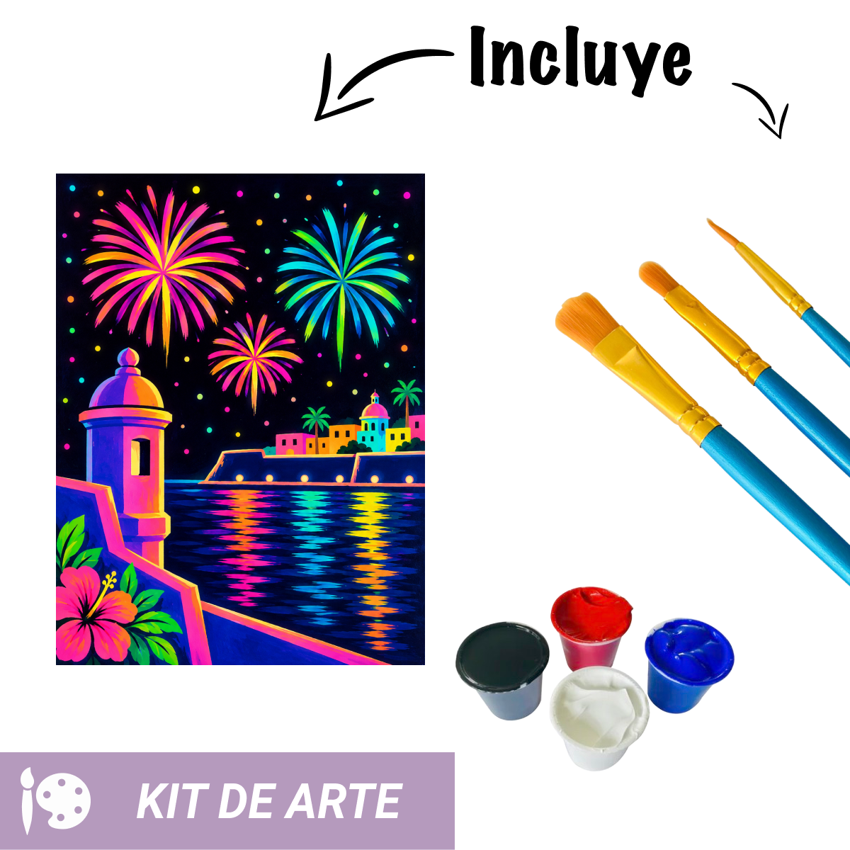 Kit de arte: Festival Glow