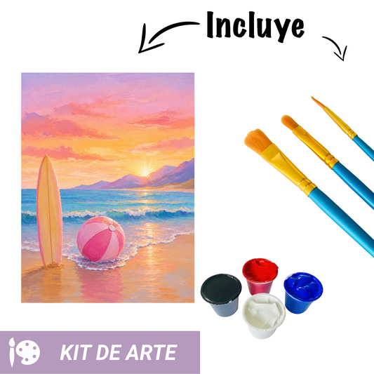 Kit de arte: Tabla de Surf