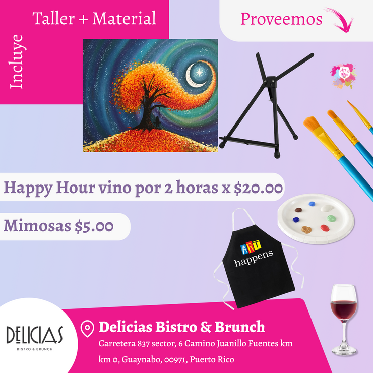 ¡Nuevo Restaurante en Guaynabo! ✨Delicias Bistro & Brunch 🎨 Sal de la rutina 🎨 MIMOSAS Y VINO- 7pm- Sábado, 20 de septiembre