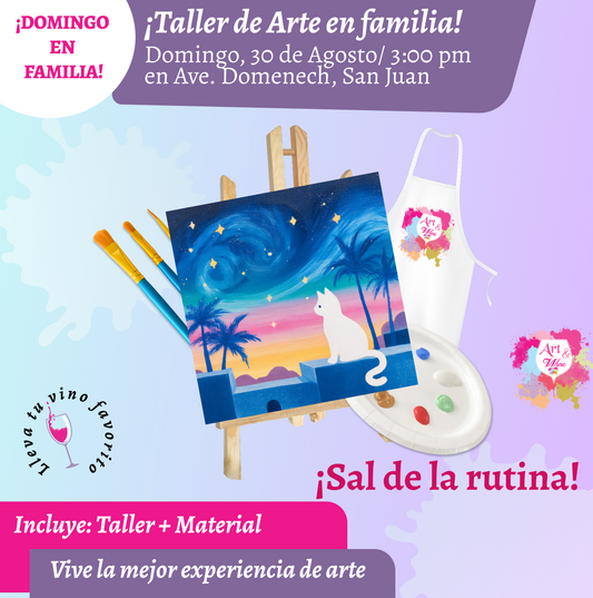 🎨¡Día en Familia!, Domingo, 30 de Agosto 2026 a las 3pm - Art & Wine Venue, San Juan. ✨