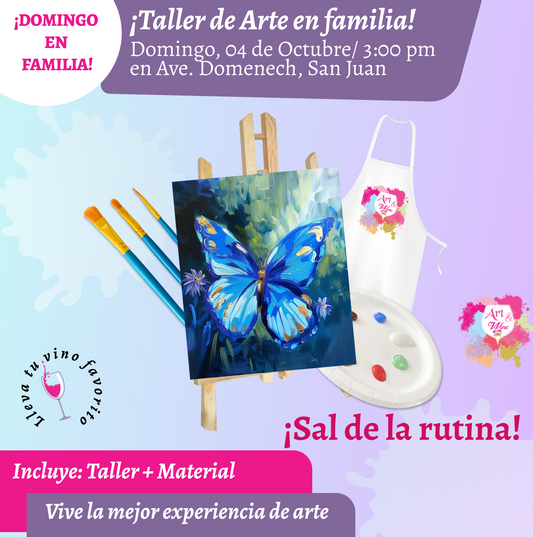 🎨¡Día en Familia!, Domingo, 04 de Octubre 2026 a las 3pm - Art & Wine Venue, San Juan. ✨