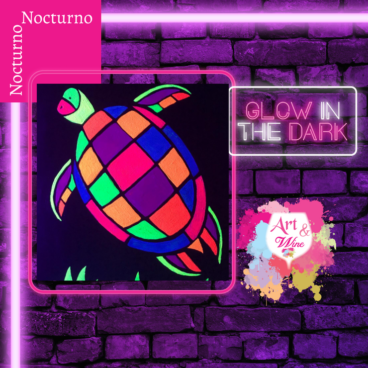 🎨¡Glow in the Dark! Sábado, 7 de junio en Art & Wine Venue - San Juan - Lleva tu vino favorito