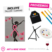 ¡Día Internacional de la lucha contra el cáncer de mama!Taller de Arte en Art & Wine Venue - Jueves, 19 de octubre en San Juan