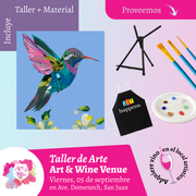 🎨¡Taller de arte en Art & Wine Venue 7pm - Viernes, 05 de Septiembre en San Juan. ¡Lleva tu vino favorito!