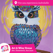 🎨¡Bring a Friend! Adquiere una taquilla y lleva otra gratis 🤩 - Taller de Arte en Art & Wine Venue - ✨Jueves, 18 de Septiembre en San Juan. ¡Lleva tu vino favorito!
