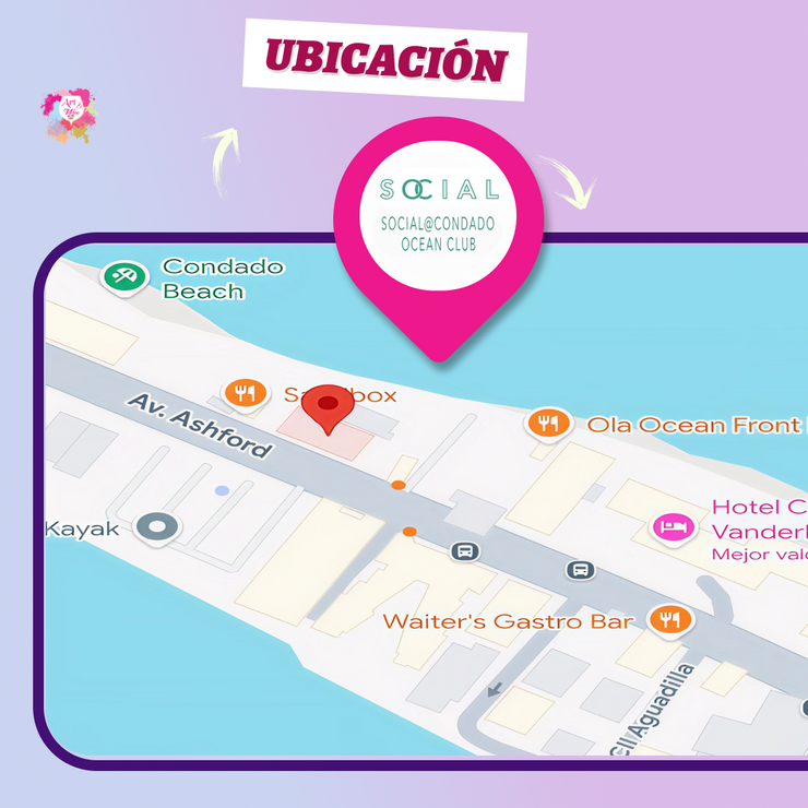 🎨¡Nuevo restaurante en San Juan! Miércoles, 26 de noviembre - 7pm ✨ Social Condado Ocean Club. ¡Welcome Drink!🍷