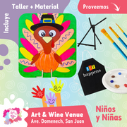 🎨Niños y Niñas (5 a 12 años) Domingo, 23 de Noviembre a las 2pm - Art & Wine Venue, San Juan. ✨¡Día en Familia!