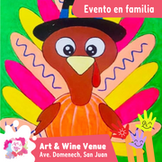 🎨Niños y Niñas (5 a 12 años) Domingo, 23 de Noviembre a las 2pm - Art & Wine Venue, San Juan. ✨¡Día en Familia!