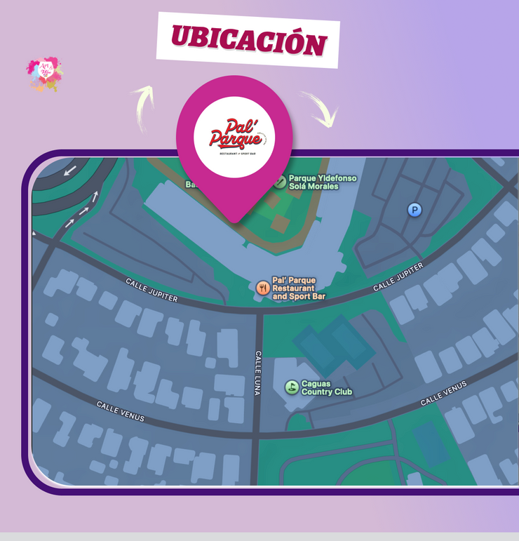 ¡Nuevo Restaurante en Caguas! ✨Pal’ Parque Restaurant and Sport Bar 🎨 Taller de arte 🎨 2X1 EN SANGRÍA Y VINO- 7pm Jueves, 09 de octubre