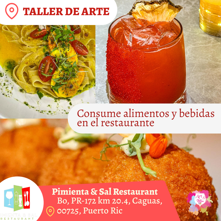 🎨¡Nuevo Taller en Caguas! Pimienta & Sal Restaurant 🎨  PROMO MARGARITAS 7pm- Jueves, 29 de mayo