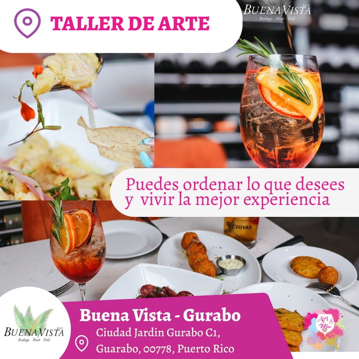 ✨✨Taller de Arte✨  Gurabo- Buena Vista, Jueves 22 de mayo a las 7:00pm