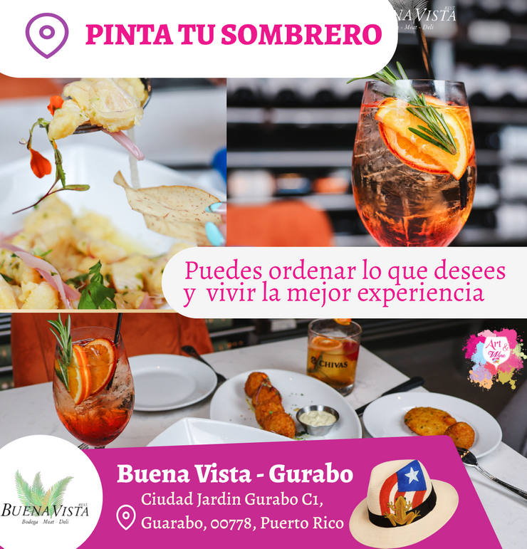 🎨¡Pinta tu sombrero al estilo Bad Bunny! Gurabo- Buena Vista, Miércoles 27 de Agosto a las 7:00pm