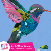 🎨¡Taller de arte en Art & Wine Venue 7pm - Viernes, 05 de Septiembre en San Juan. ¡Lleva tu vino favorito!