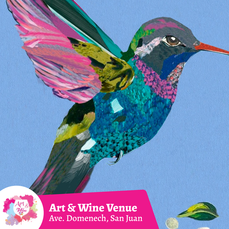 🎨¡Taller de arte en Art & Wine Venue 7pm - Viernes, 05 de Septiembre en San Juan. ¡Lleva tu vino favorito!