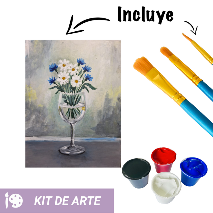 Kit de arte: Brindis floral