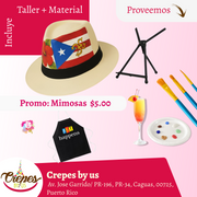 ¡Pinta tu sombrero en Caguas! ✨Crepes by us ✨ Promo en mimosas 🍹  - 7pm- Viernes, 31 de octubre